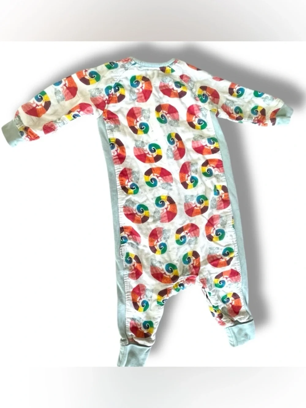 World of Eric Carle Baby Nest Pajamas Rainbow Chameleon Print Zip Snap Sleeper
